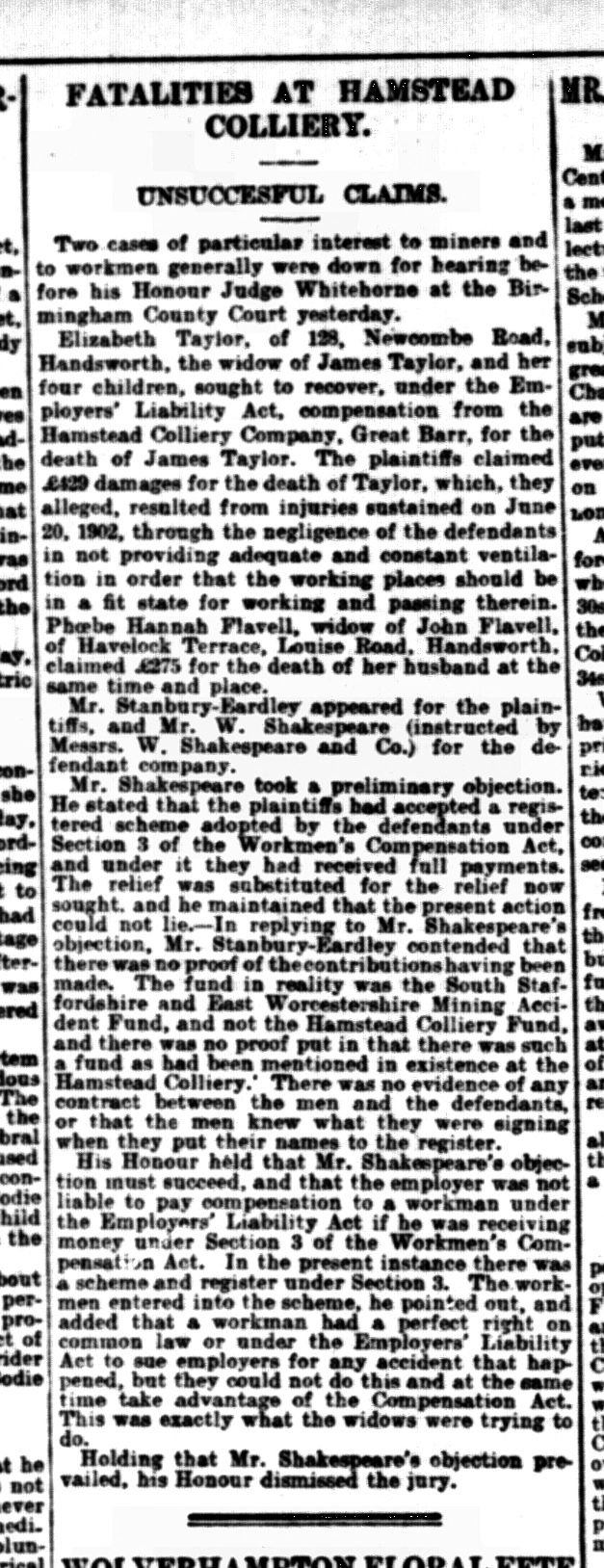 James Tayor newspaper clipping